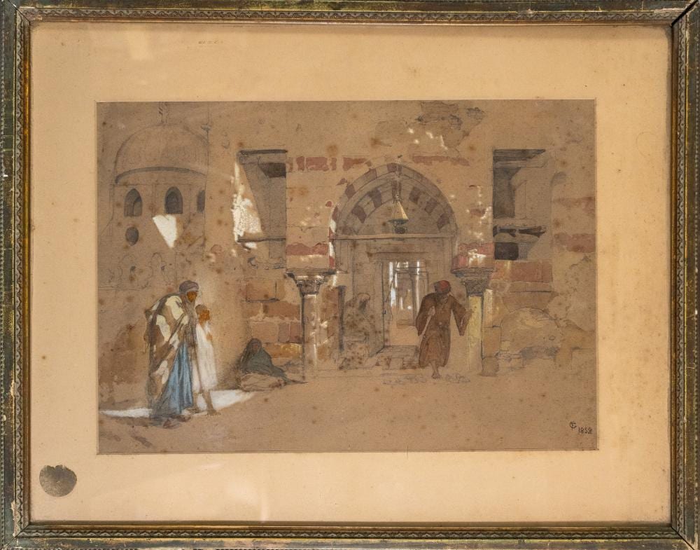 Frederick Goodall comparable auction result: frederick goodall british 1822 1904 a pair of egyptian views