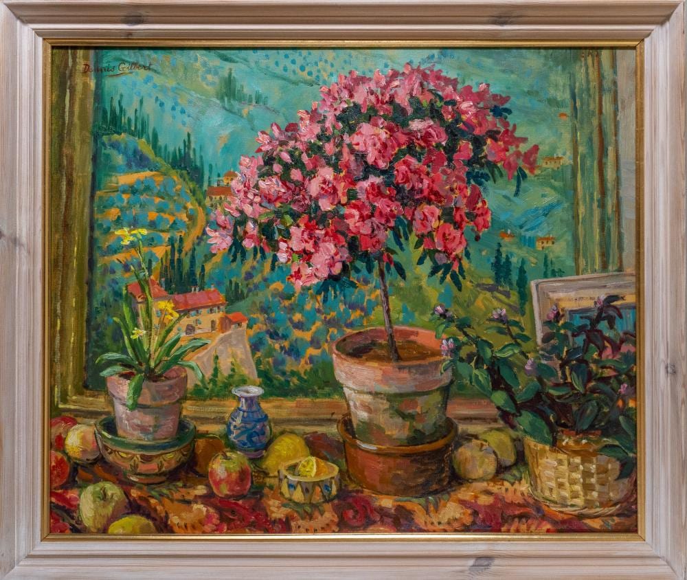 Dennis Gilbert comparable auction result: dennis gilbert british 20th century still life with flowers