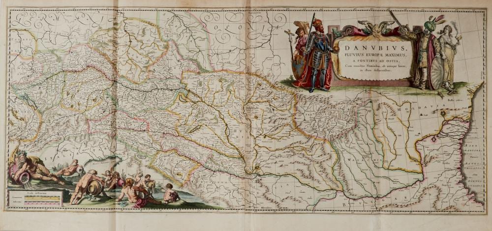 Oskar Robert Dogarth comparable auction result: donau danvbivs fluvius europae maximus a fontibus ad