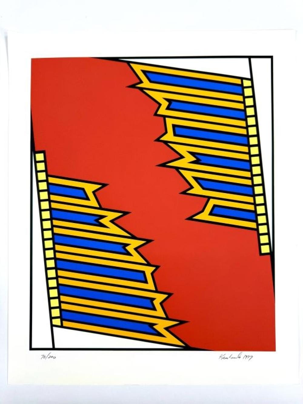 Nicholas Krushenick comparable auction result: nicholas krushenick 1929 1999 signed serigraph