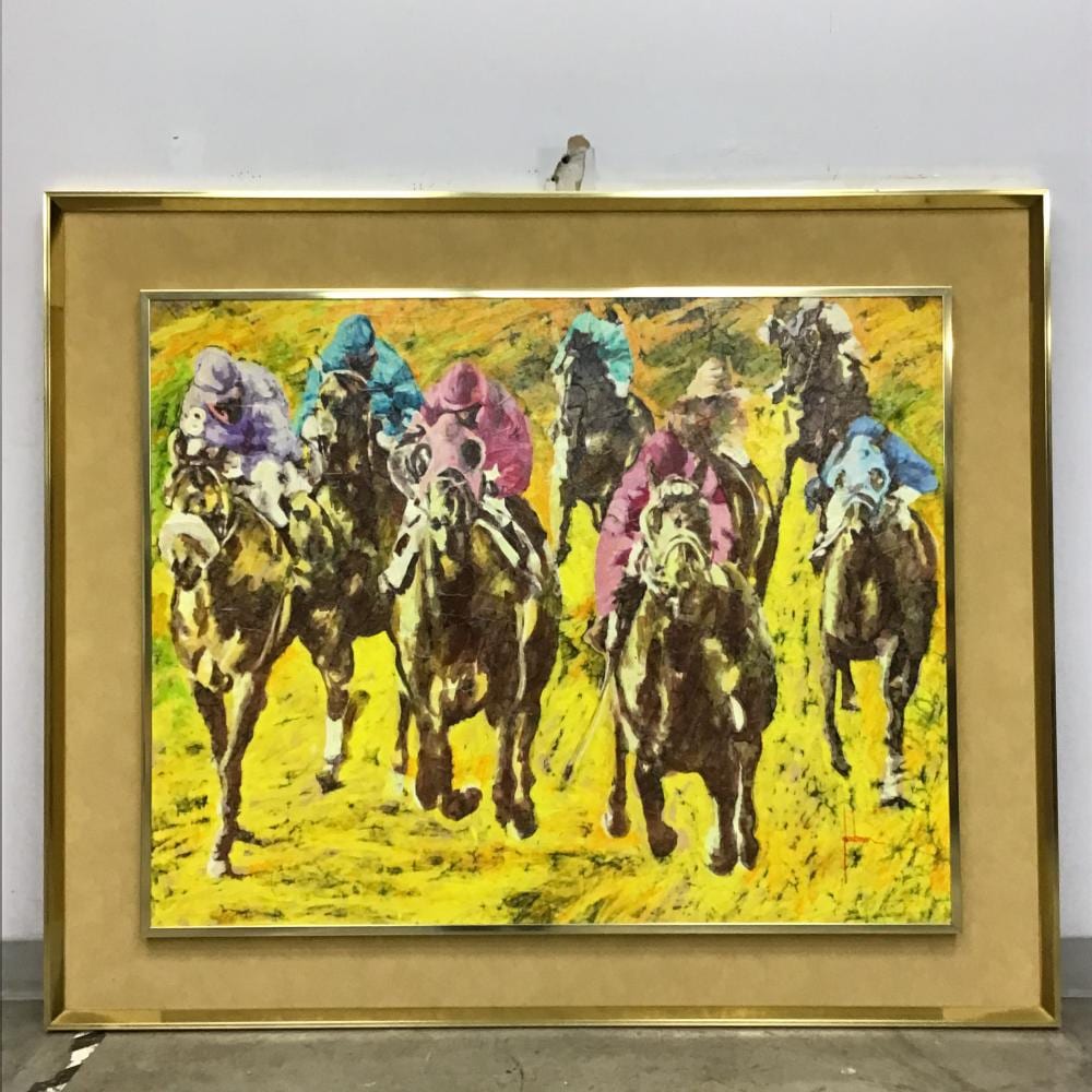 Edna Glaubman comparable auction result: edna glaubman american 1919 1986 acrylic on canvas head on signed