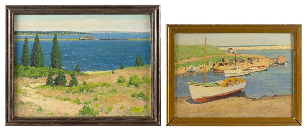 fred hamilton daniels massachusetts new york 1872 1966 two coastal scenes · Eldred's · 2026-05-29 Fred H Daniels comparable auction result: fred hamilton daniels massachusetts new york 1872 1966 two coastal scenes