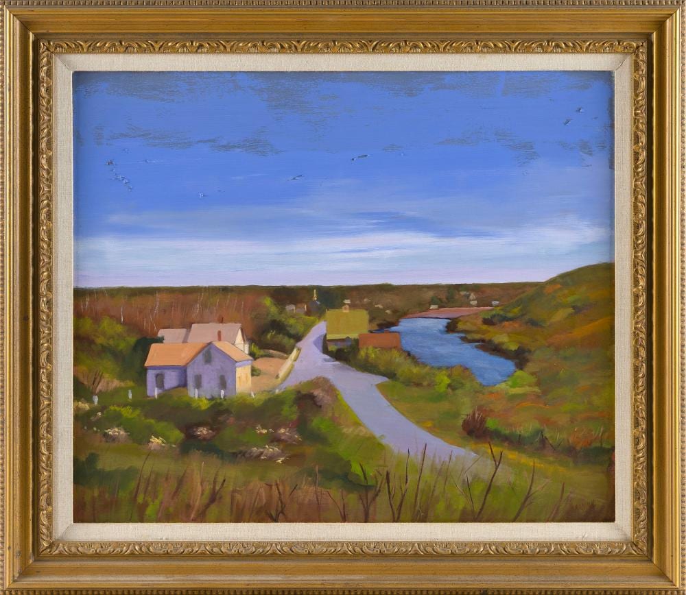 Robert Cardinal comparable auction result: robert cardinal massachusetts new york canada 1936 pond village truro massachusetts oil on canvas 20 x 24 framed 25 x 30