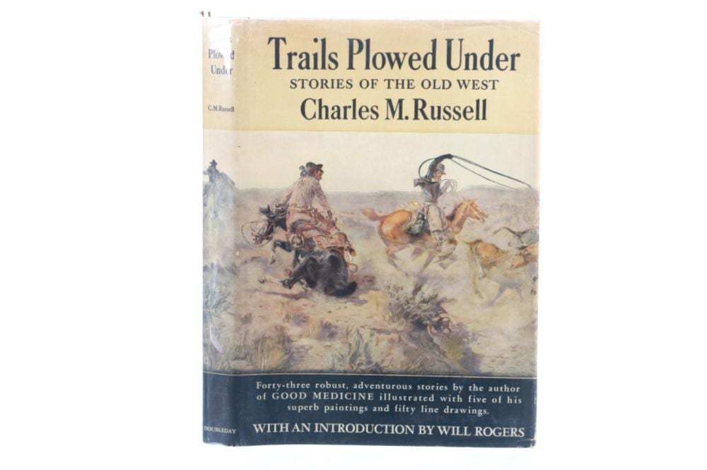 Charles Russell comparable auction result: 1st ed trails plowed under charles russell 1927