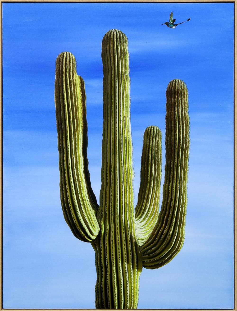 Jacques Lagrange comparable auction result: jack le grange cool arizona heat mixed media on linen 133cm x 103cm