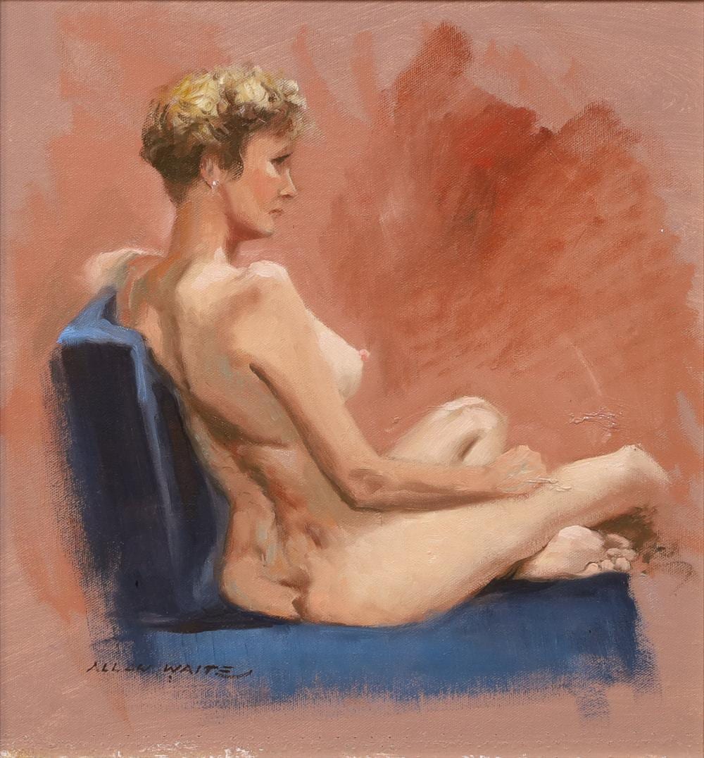 Allan Waite comparable auction result: allan waite untitled oil on linen on board i 36cm x 34cm f 50cm x 47cm