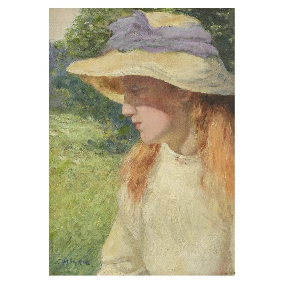John McGhie comparable auction result: john mcghie british 1867 1952 study of a young girl
