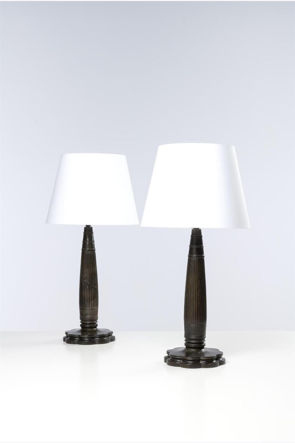 Just Andersen comparable auction result: just andersen 1884 1943 pair of table lamps model no 1860