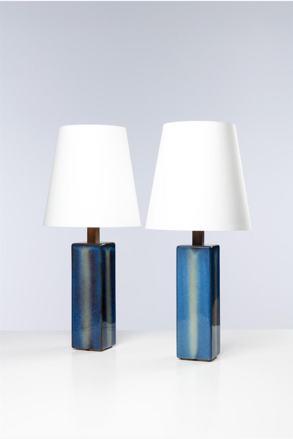 Einer Johansen comparable auction result: einar johansen 1905 1992 pair of table lamps