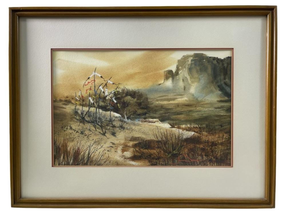 james darum spirit mountain watercolor on paper · R & R Auction INC · 2026-06-06 James Darum comparable auction result: james darum spirit mountain watercolor on paper