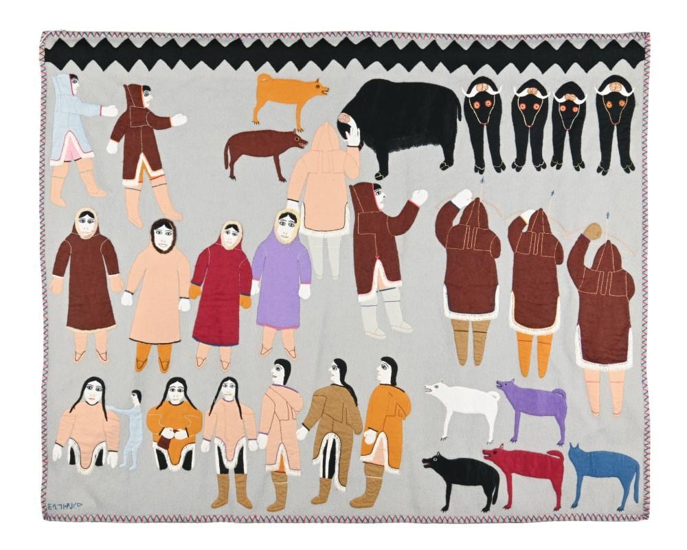 janet kigusiuq inuit muskox hunt 1993 · First Arts Premier Inc. · 2026-06-01 Janet Kigusiuq comparable auction result: janet kigusiuq inuit muskox hunt 1993