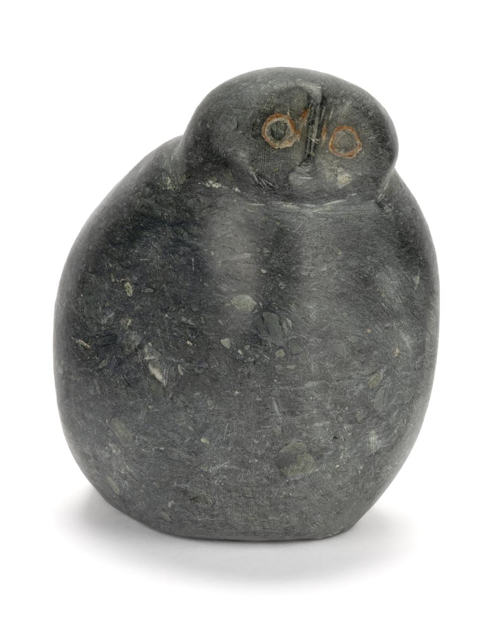 Tuna Iquliq comparable auction result: tuna iquliq inuit rotund owl peering out late 1990s