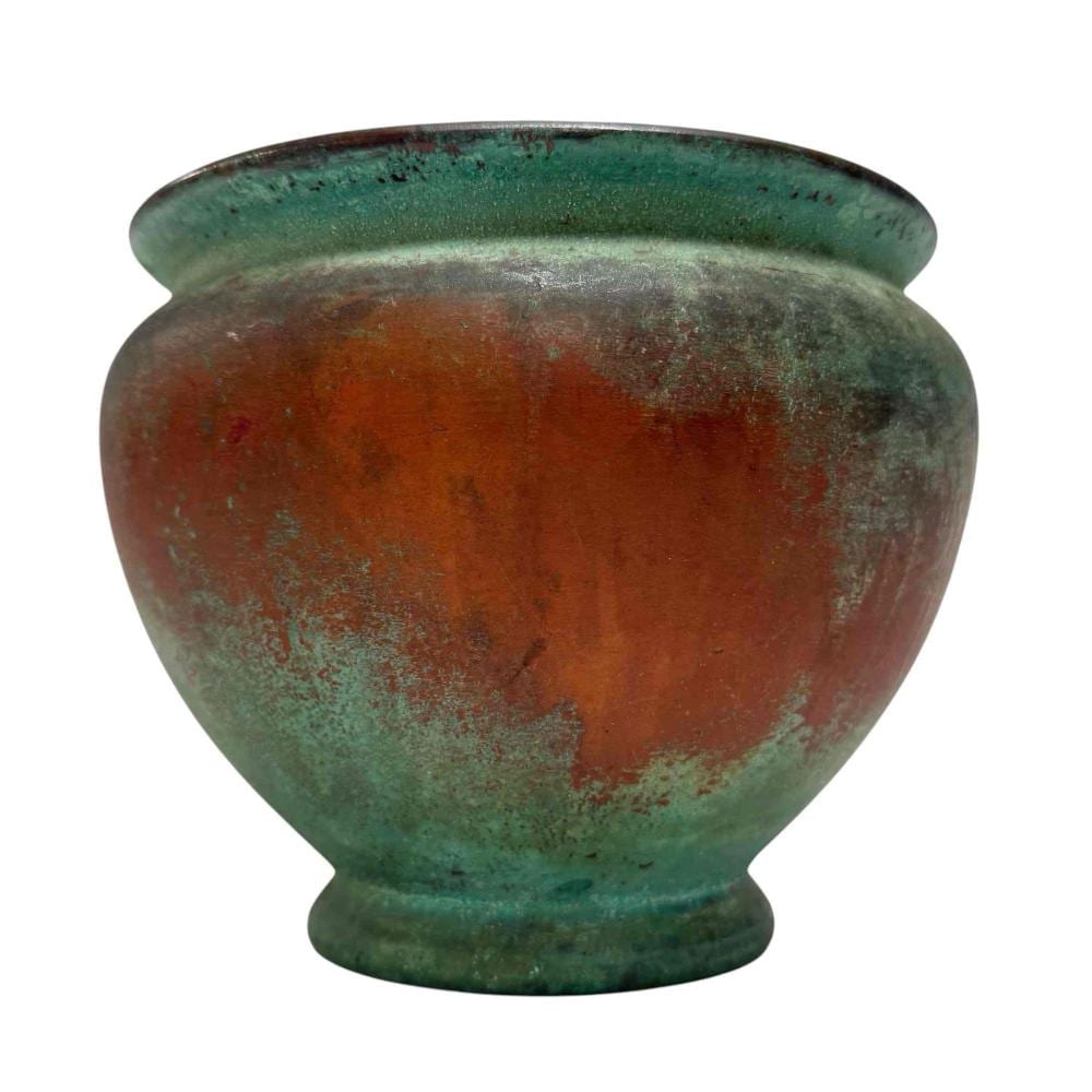 Charles Walter Clewell comparable auction result: charles walter clewell 1876 1965 copper clad pottery vase signed