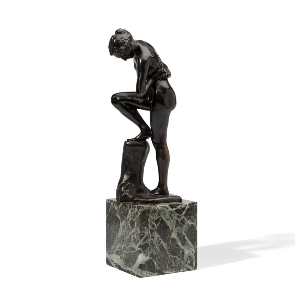 Max Klinger comparable auction result: max klinger 1857 1920 badende bronze