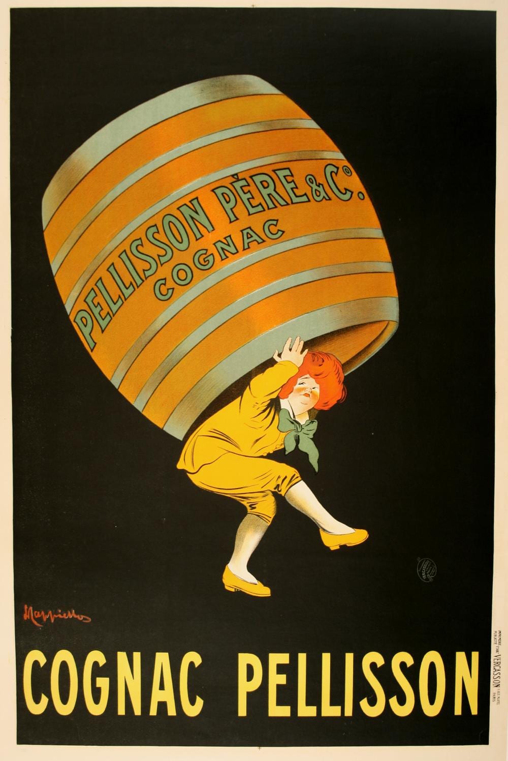 Leonetto Cappiello comparable auction result: original leonetto cappiello 1920 s small cognac pellisson poster small size