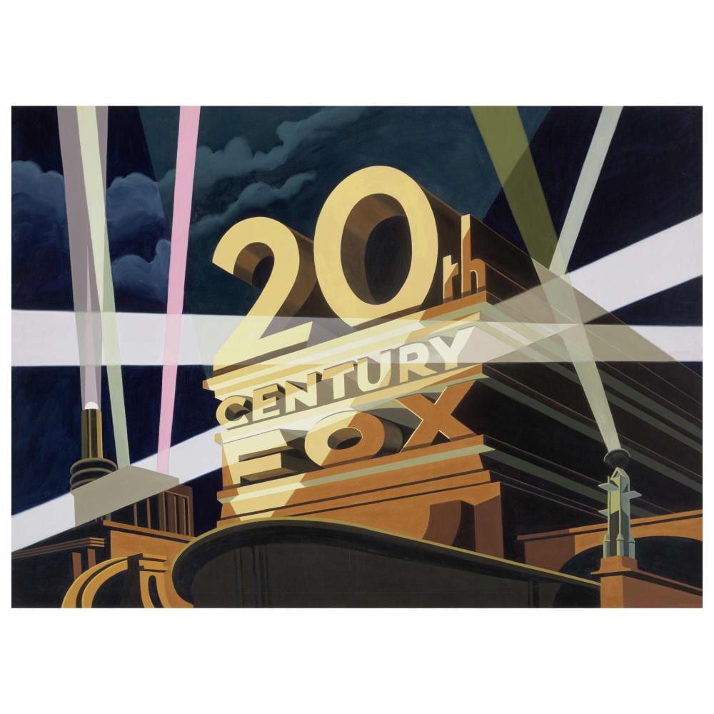Robert Cottingham comparable auction result: robert cottingham b 1935 20th century fox 52 x 72 in 132 1 x 182 9 cm painted in 1969
