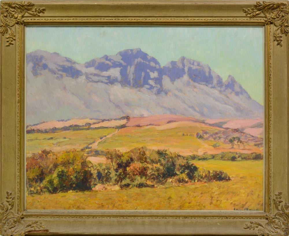edward roworth sa 1880 1964 oil mountain landscape signed 70 x 90 · 5th Avenue Auctioneers · 2026-05-17 Edward Roworth comparable auction result: edward roworth sa 1880 1964 oil mountain landscape signed 70 x 90