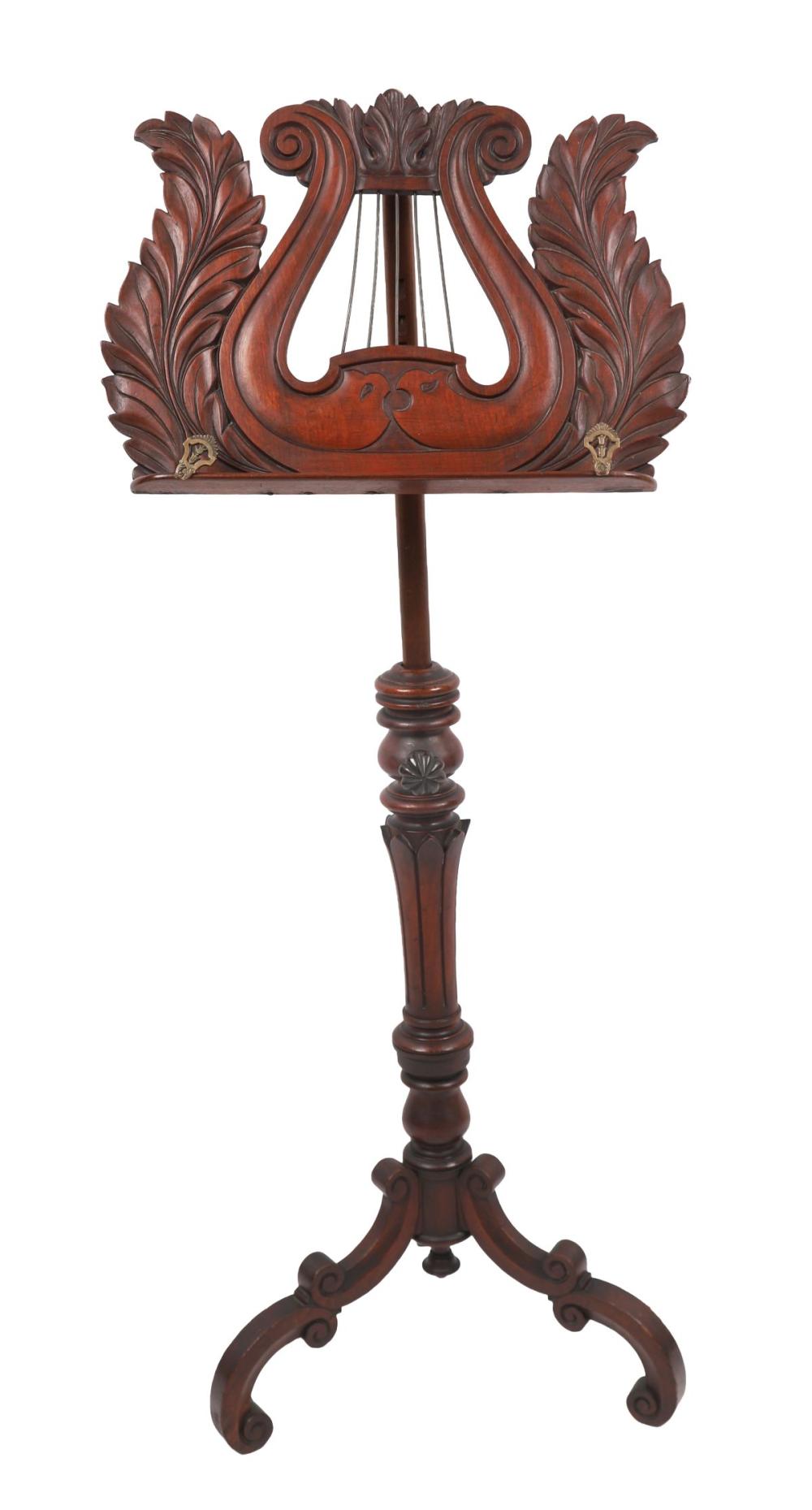 EARLY 19TH-CENTURY MAHOGANY MUSIC STAND sold by Sheppards, lot 454 — auction record photograph