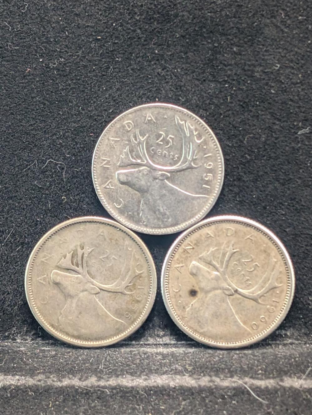 Lambert Kriedemann comparable auction result: 1951 1955 1960 800 silver canada quarters
