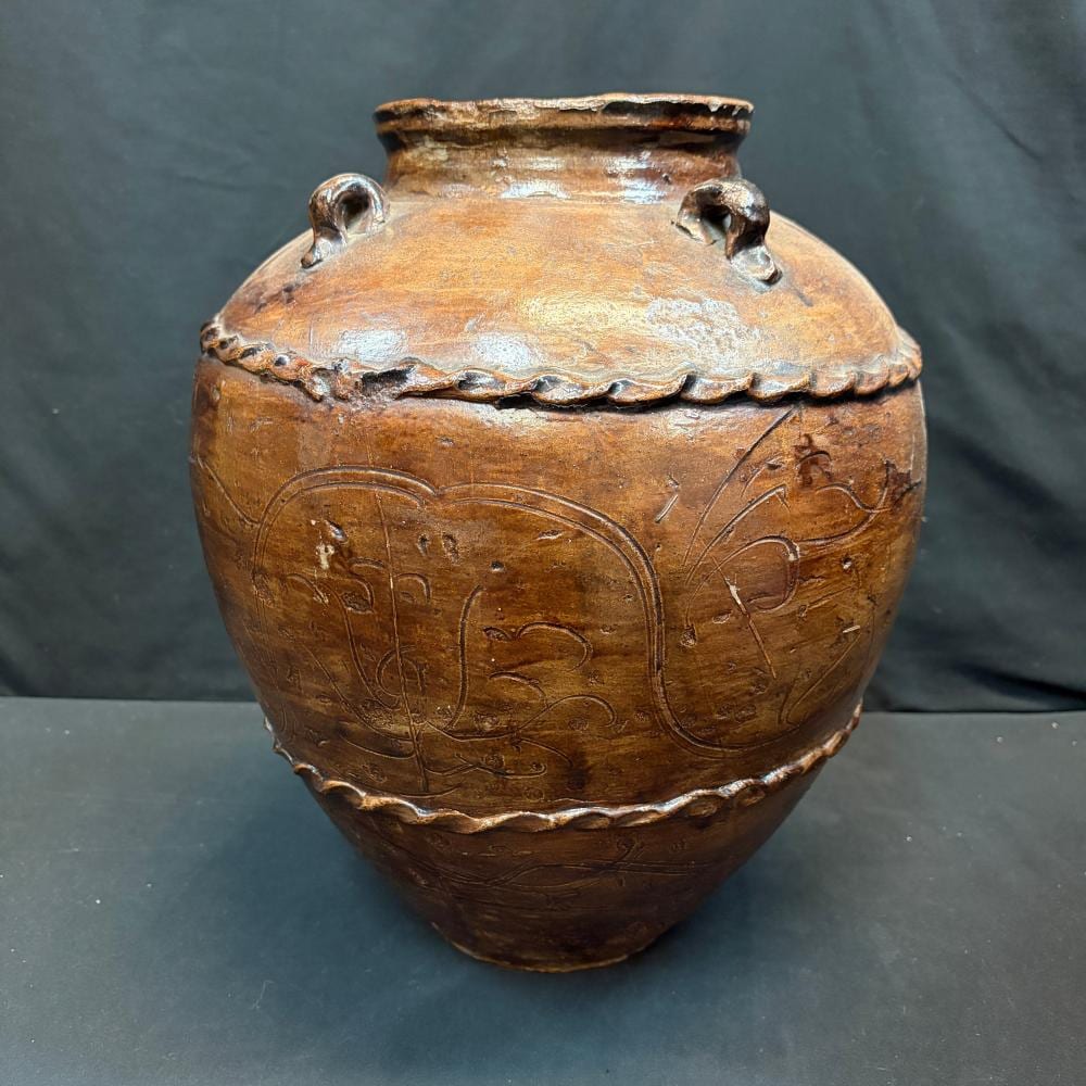 Ming Dynasty Martaban Jar sold by Embassy Auctions International, lot 223 — auction record photograph