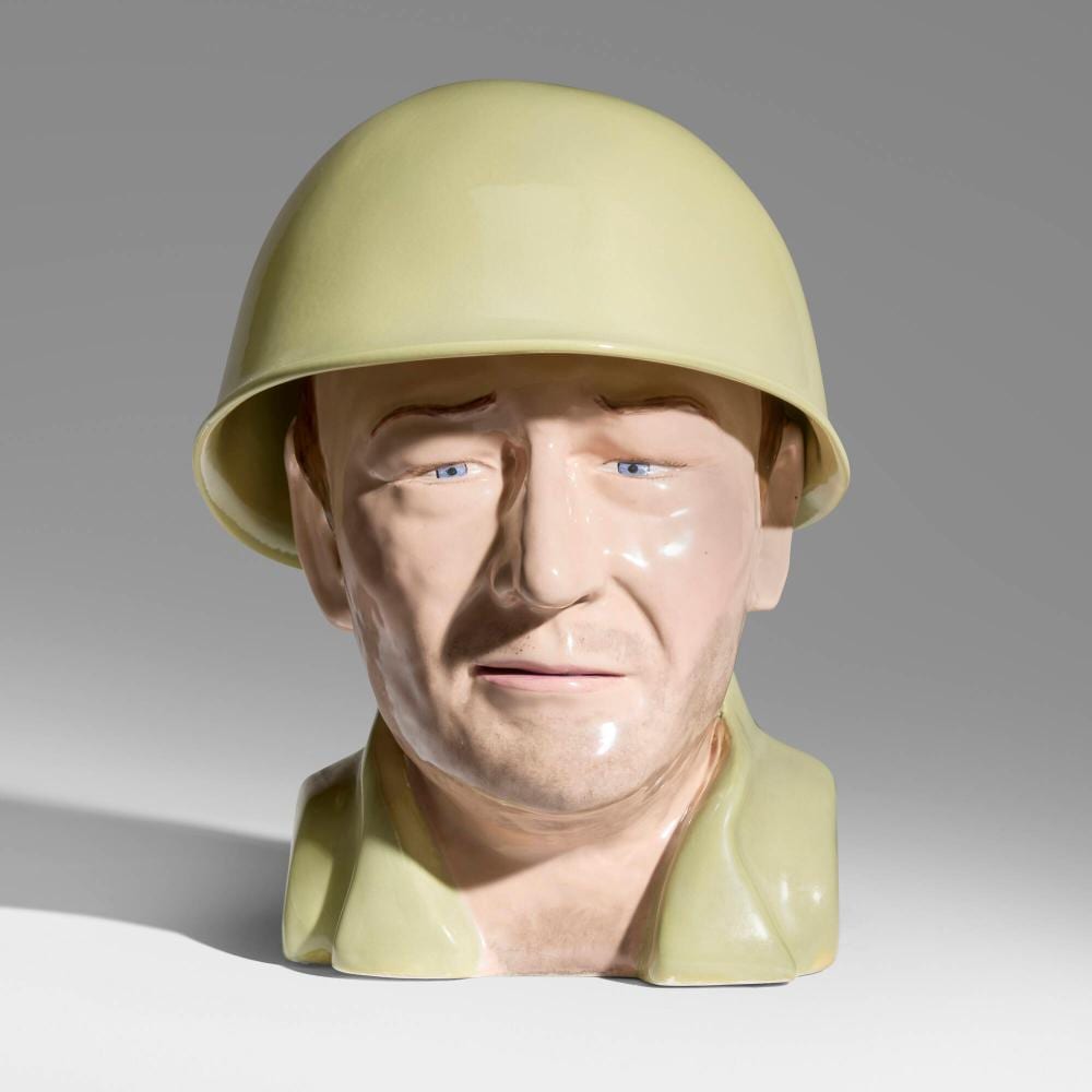 Kim Dingle comparable auction result: kim dingle john wayne cookie jar