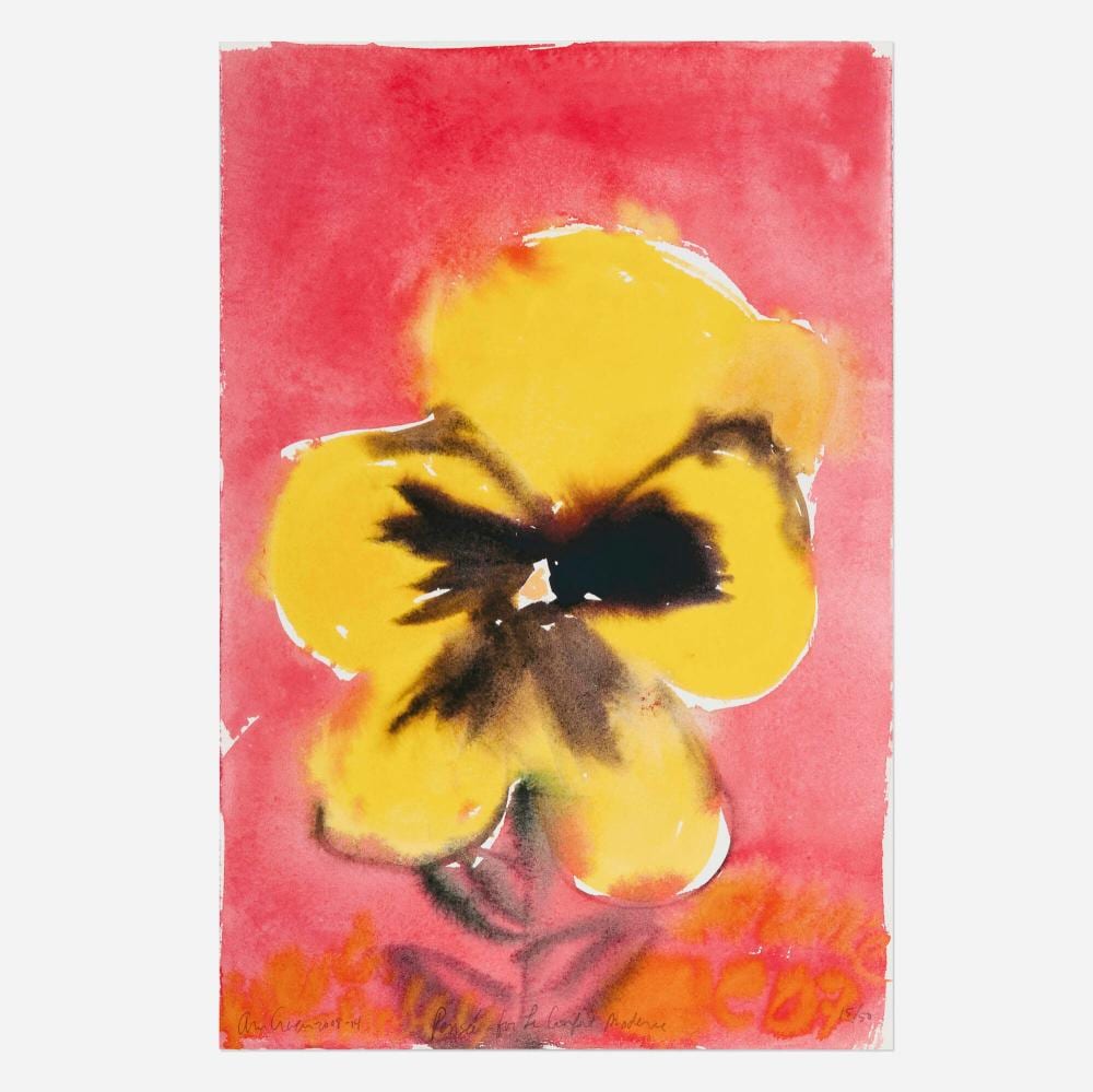 Ann Craven comparable auction result: ann craven pensee for le confort moderne