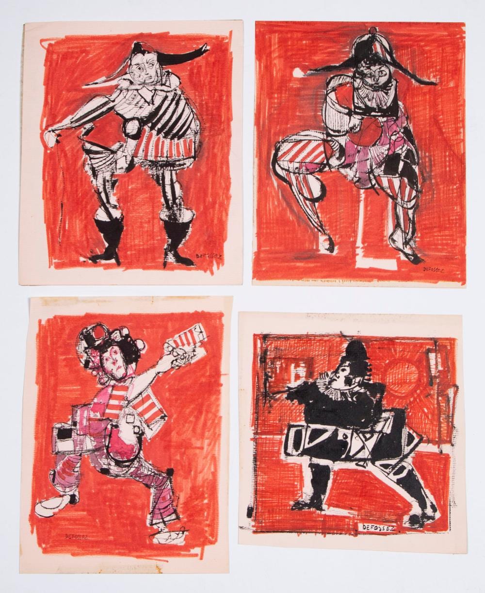 alfred defossez b 1932 french four · Clark's Fine Art & Auctioneers Inc. · 2026-05-19 Freddy Defossez comparable auction result: alfred defossez b 1932 french four