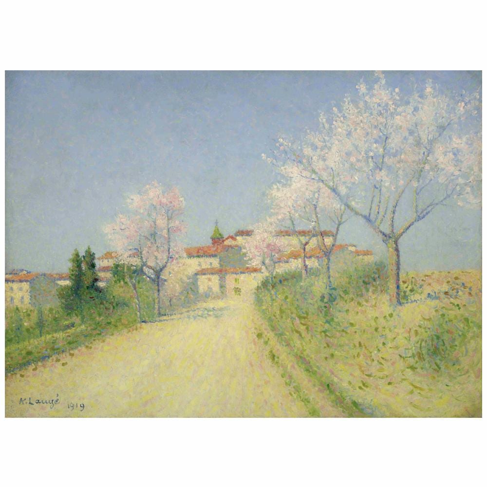 Achille Laugé comparable auction result: achille laug 1861 1944 l entr e de cailhau au printemps 21 x 28 3 4 in 53 5 x 73 cm painted in 1919
