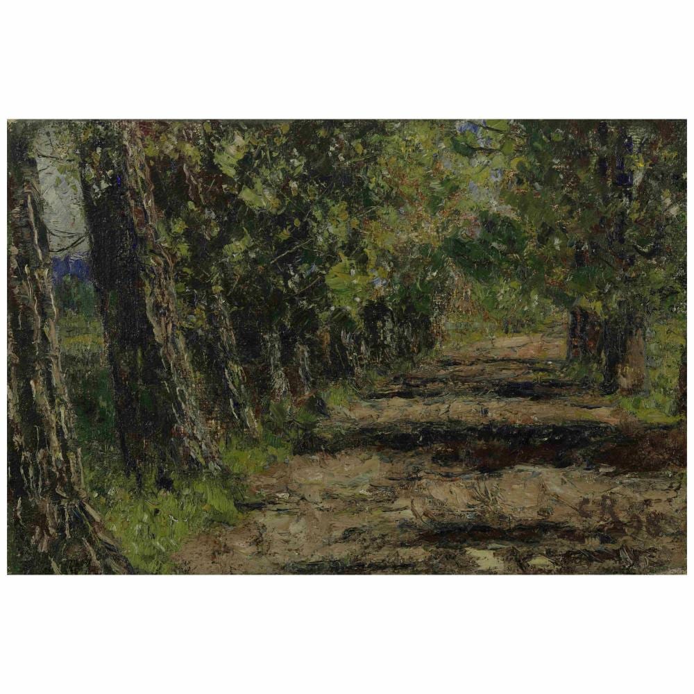 Christian Rohlfs comparable auction result: christian rohlfs 1849 1938 belvedere allee in weimar 12 1 2 x 18 1 8 in 31 7 x 46 cm painted in 1898