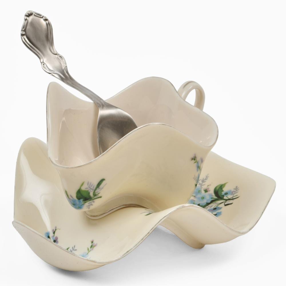 Robert Lazzarini comparable auction result: robert lazzarini b 1965 cup saucer and spoon
