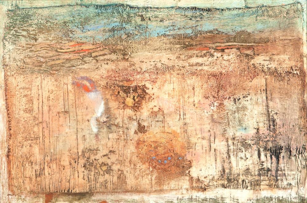 Robert Juniper comparable auction result: robert juniper landscape oil on board