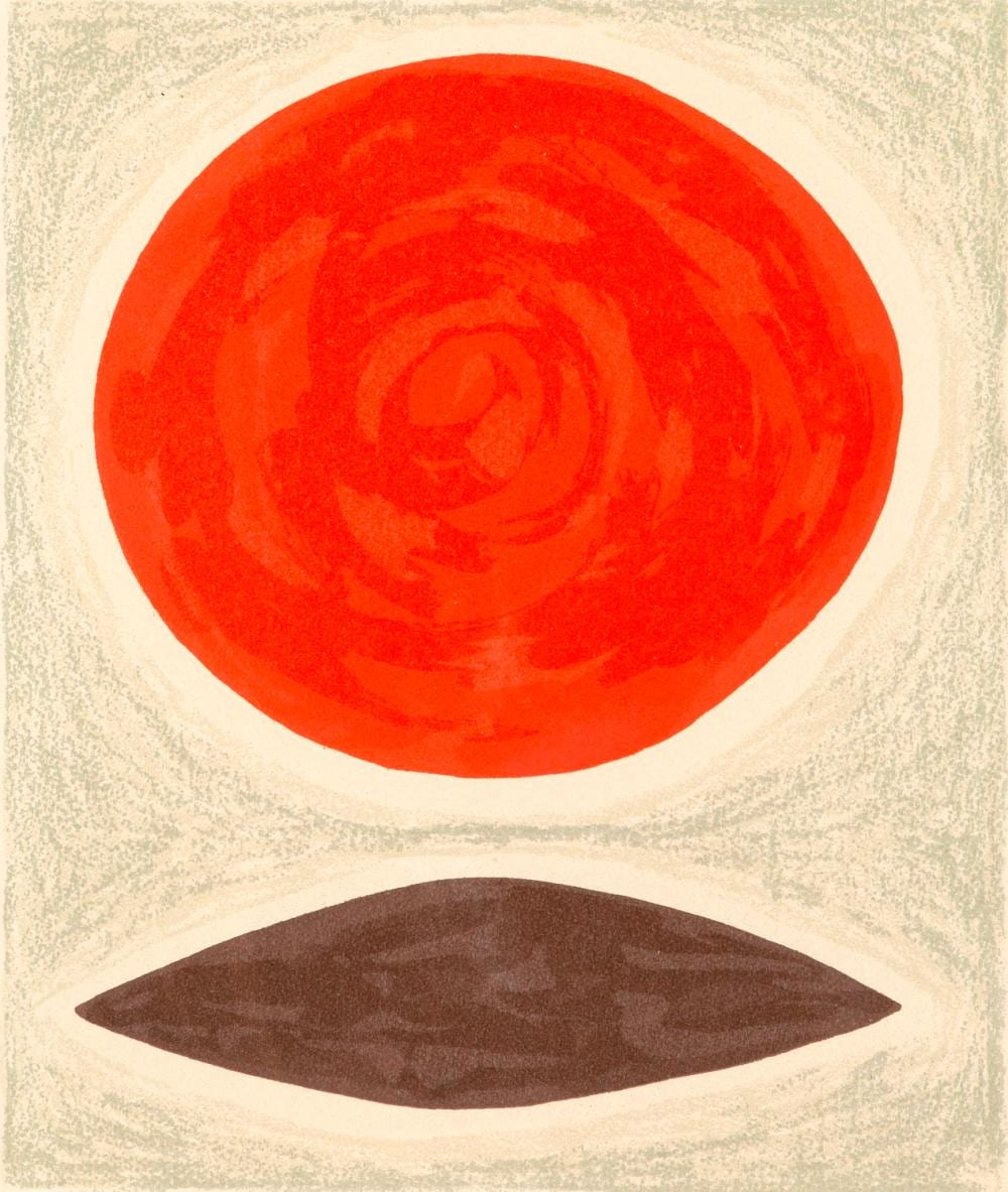 John Coburn comparable auction result: john coburn two planets screenprint