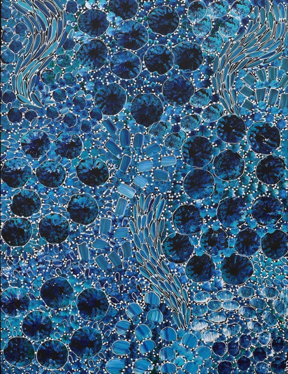 Rachael Nambula comparable auction result: rachael nambula bush yam dreaming acrylic on canvas 92cm x 70cm
