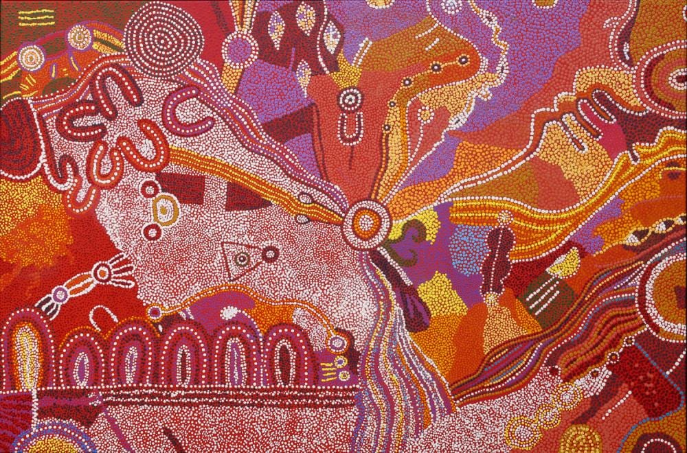 Dallvina Roderick comparable auction result: dallvina roderick my mother s country acrylic on linen 99cm x 149cm