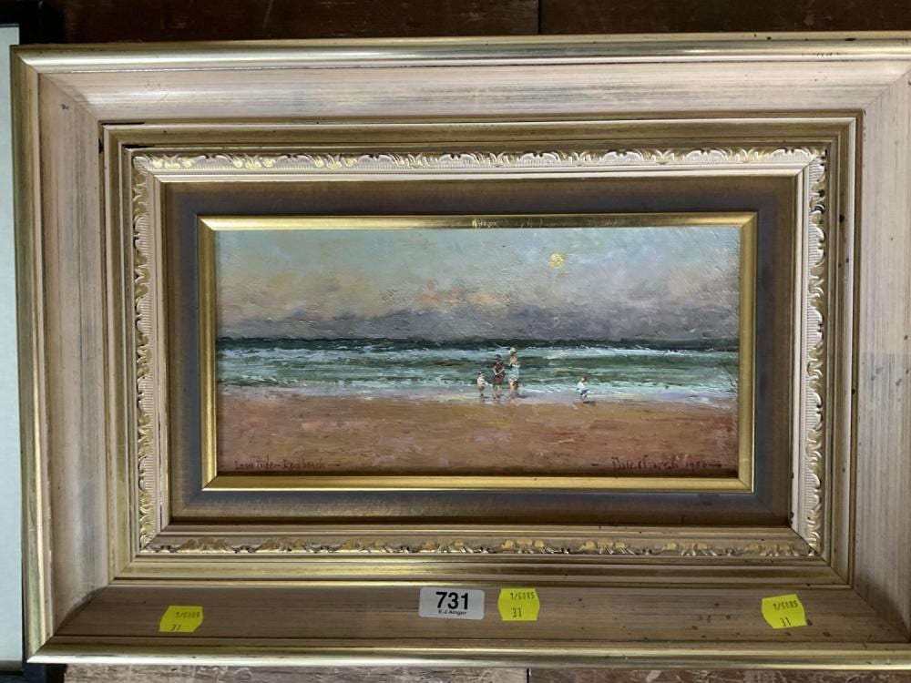 Dale Marsh comparable auction result: dale marsh low tide red beach oil on canvas