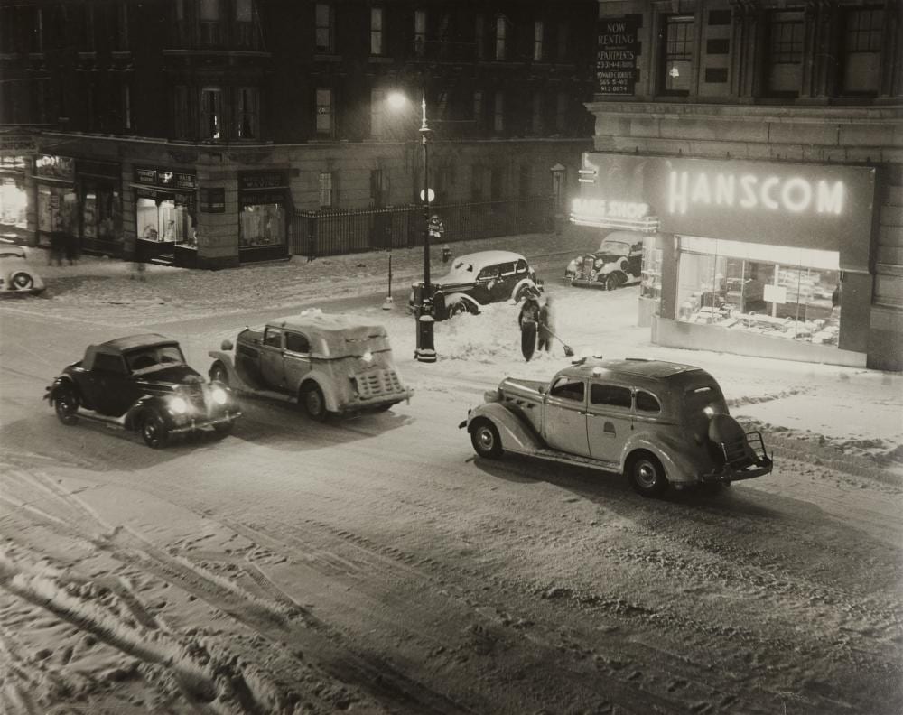 John Albok comparable auction result: john albok 97th street corner new york city 1943