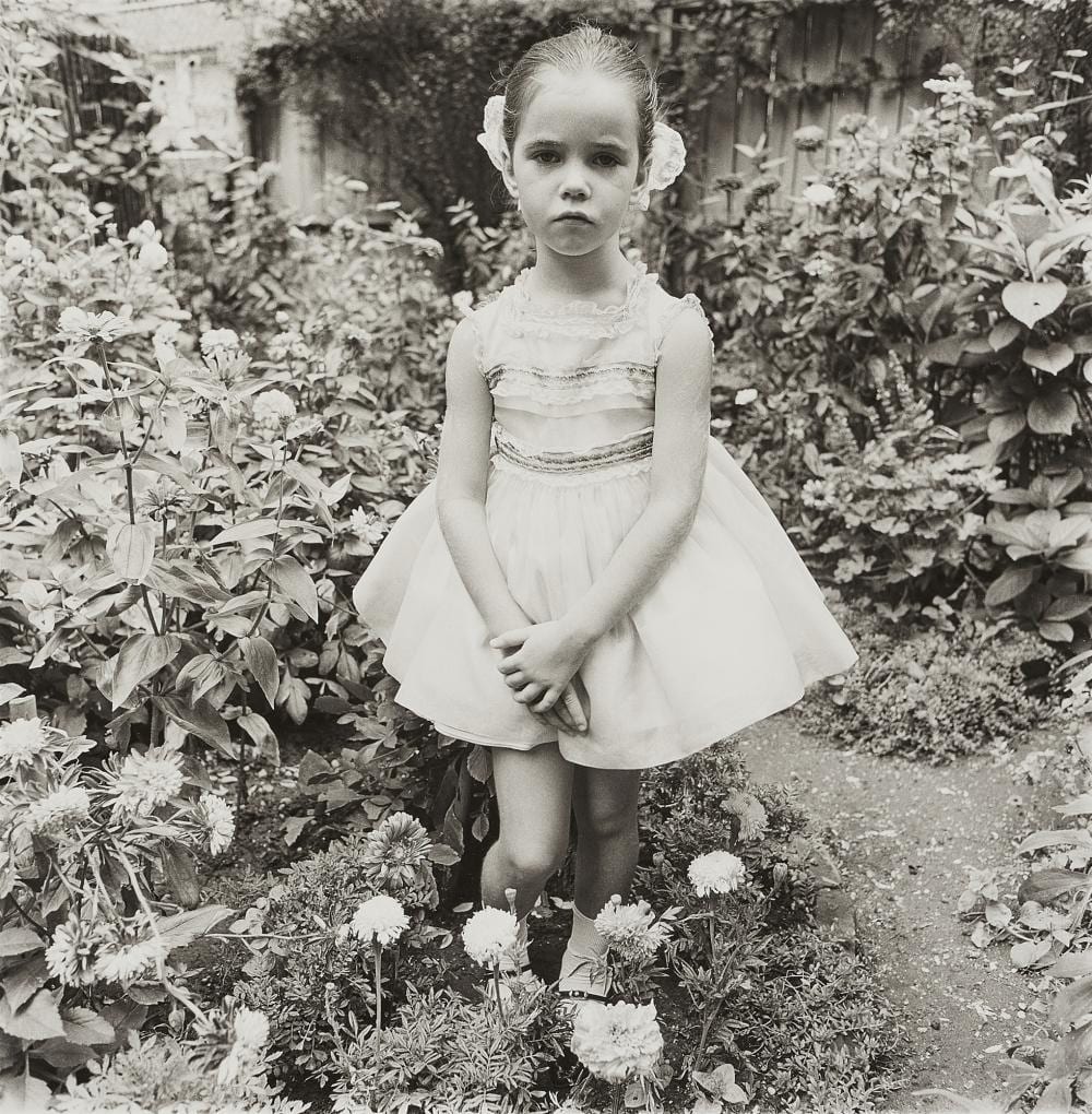 Diane Arbus comparable auction result: diane arbus girl in a party dress new york city 1962