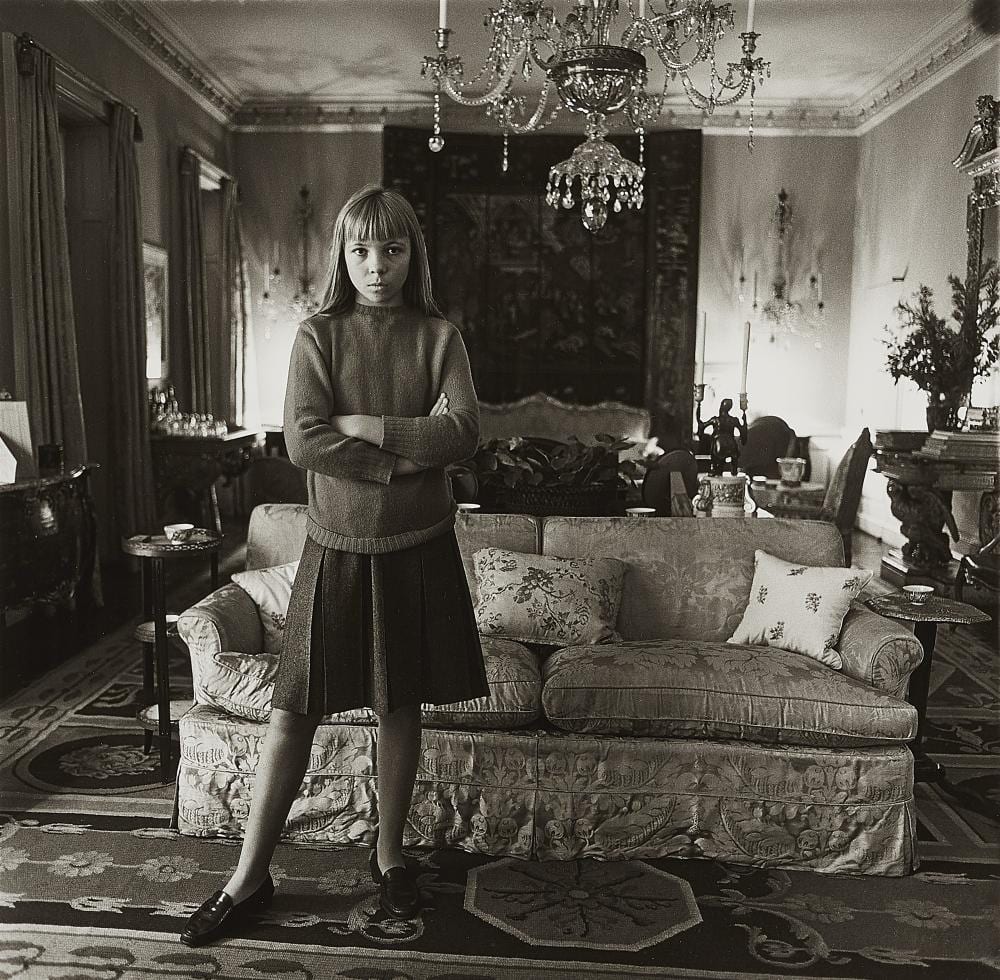 Diane Arbus comparable auction result: diane arbus penelope tree in her living room new york city 1962