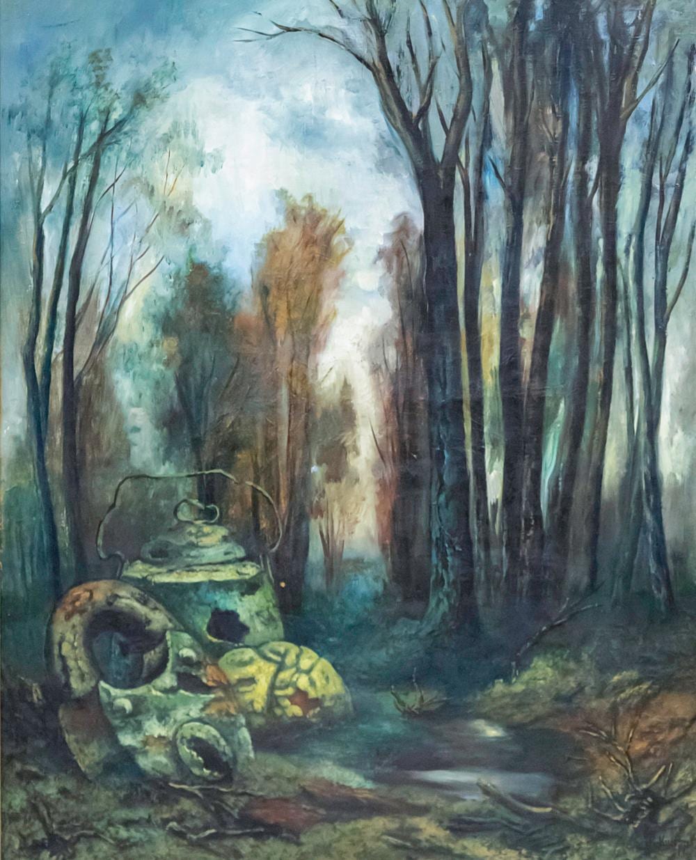 Ze'ev Kun comparable auction result: zeev kun 1930 2024 landscape oil on canvas