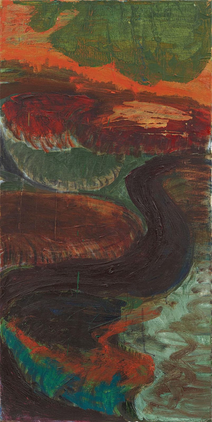 Per Kirkeby comparable auction result: per kirkeby flu landschaft 1991