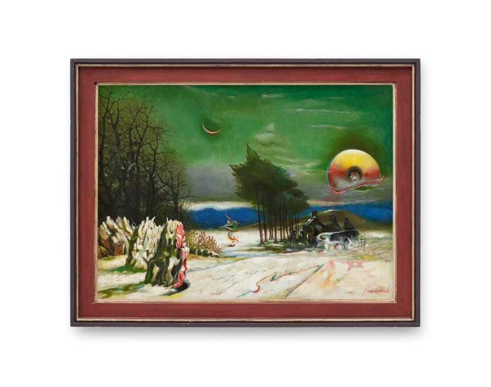 Franz Radziwill comparable auction result: franz radziwill der winter ist sch n 1963