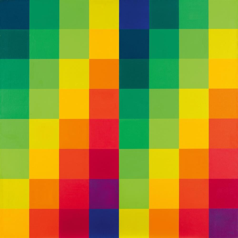Richard Paul Lohse comparable auction result: richard paul lohse acht systematische farbreihen 1955 1967 1967