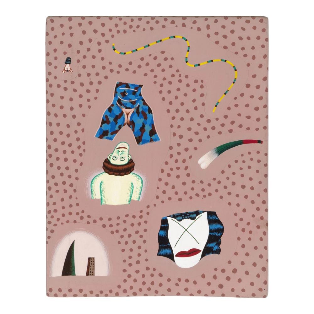 Jim Nutt comparable auction result: jim nutt b 1938 minor likes 10 1 8 x 8 in 25 7 x 20 3 cm painted circa 1972