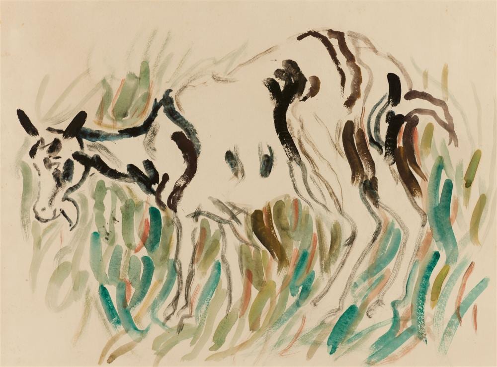Christian Rohlfs comparable auction result: christian rohlfs ziege 1907