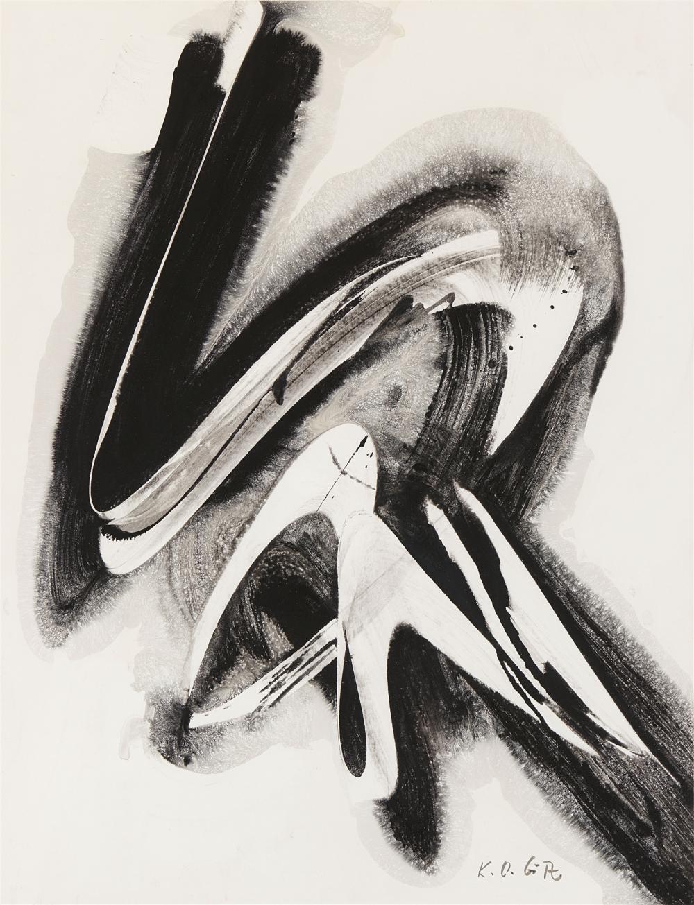 Karl Otto Götz comparable auction result: karl otto g tz untitled 1957