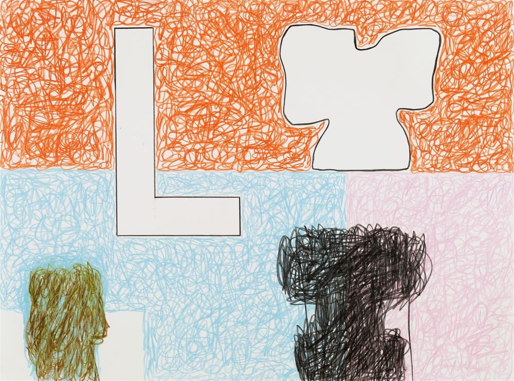 Jonathan Lasker comparable auction result: jonathan lasker untitled 2002