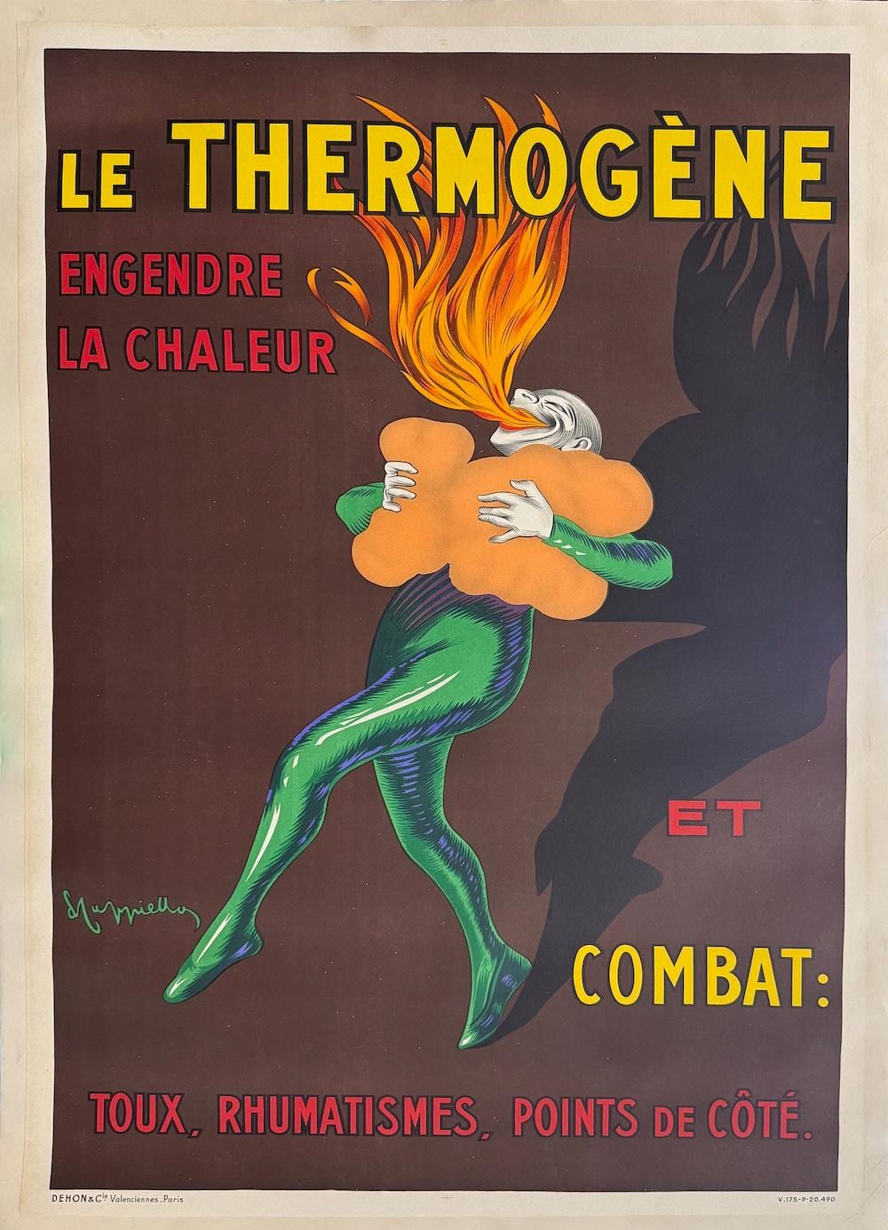 Leonetto Cappiello comparable auction result: leonetto cappiello le thermogene vintage poster