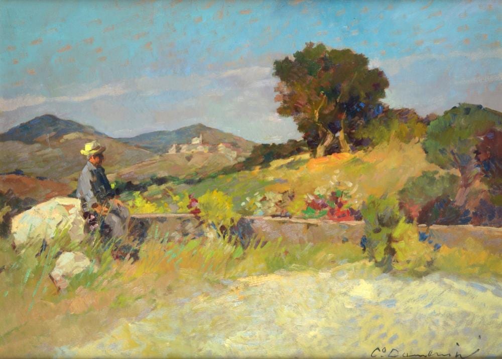 Carlo Domenici comparable auction result: carlo domenici livorno 1898 1981 paesaggio e figure