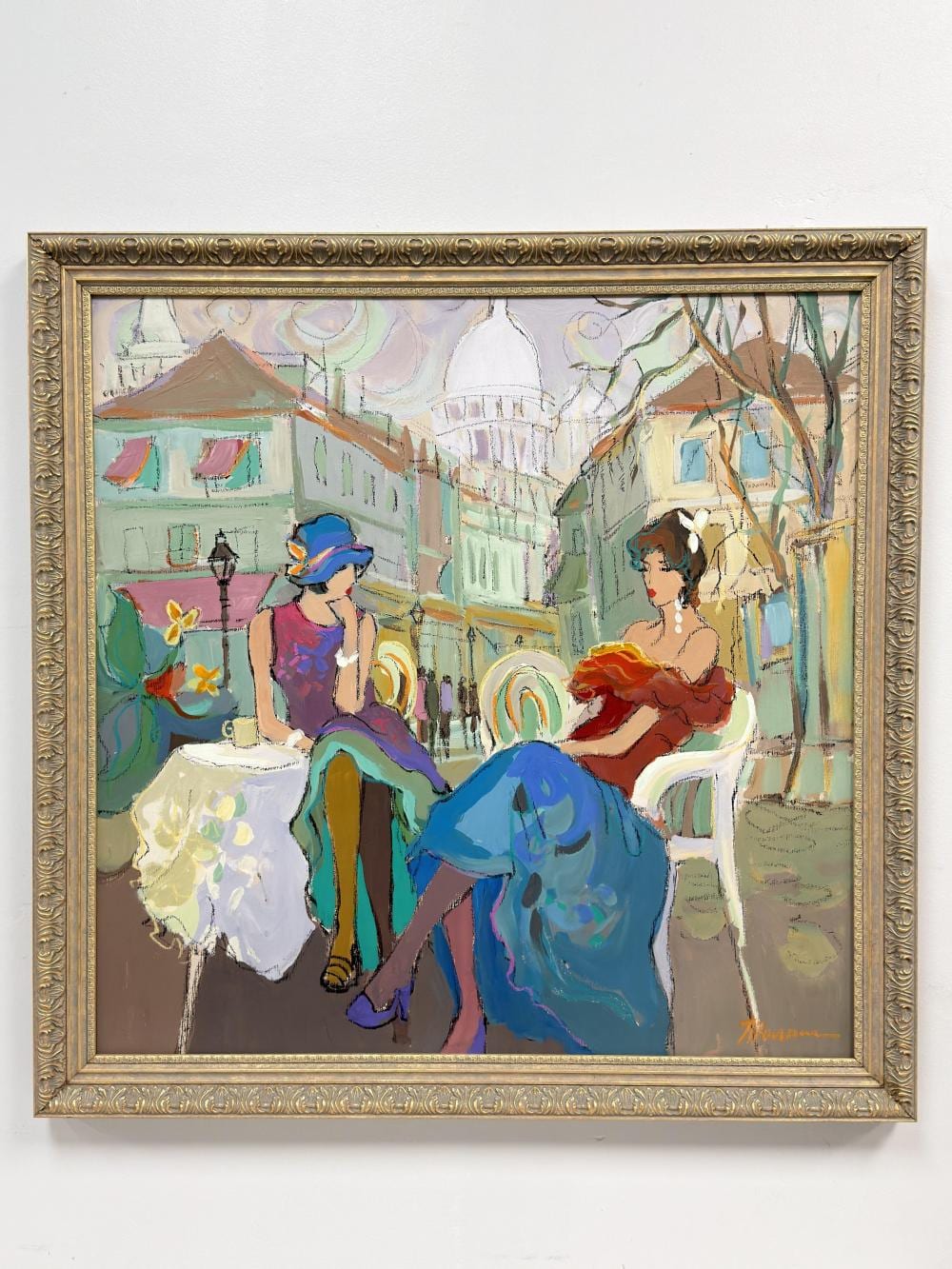 isaac maimon israeli b 1951 mixed media original painted canvas cafe scene · Lion and Unicorn · 2026-05-20 Isaac Maimon comparable auction result: isaac maimon israeli b 1951 mixed media original painted canvas cafe scene
