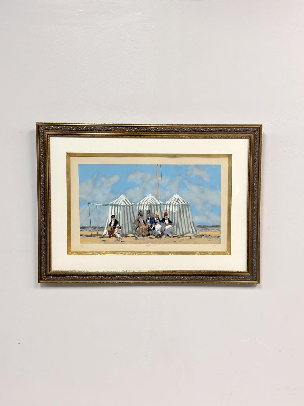 Frederick McDuff comparable auction result: frederick mcduff american 1931 2011 serigraph cove with tents